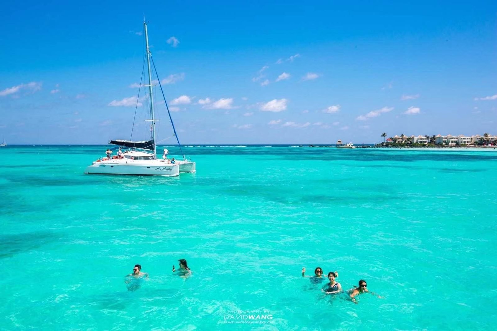 Small Group No More Than 13 Guests | Isla Mujeres Catamaran Sailing Tour with Snorkel, Open Bar and Buffet lunch